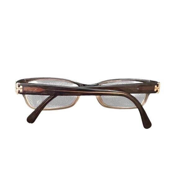 Pre-owned Tory Burch  Brown Tortoise Brown Eyeglass Frame 51-18-135 - Picture 3 of 6